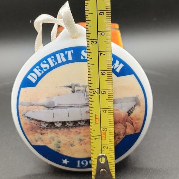 1991 Desert Storm Keepsake Medallion American Greetings Ceramic Tank - Picture 3 of 3